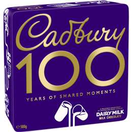 Cadbury 100 Years Of Shared Moments Gift Box Chocolate 580g