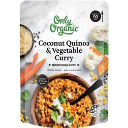 Only Organic Nourishing Bowl Coconut Quinoa & Vegetables Curry 300g