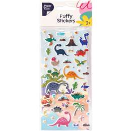 Stationery Puffy Stickers Assorted