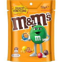 M&m's Crunchy Honeycomb Chocolate Share Bag 130g