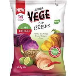 Vege Chips Deli Crisps Lime Chilli Purple & Sweet Potato & Taro 100g