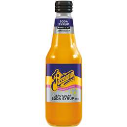 Passiona Zero Sugar Passionfruit Soda Syrup Cordial For Soda Water 300ml