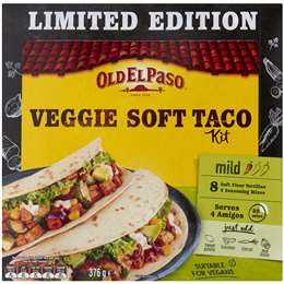 Old El Paso Veggie Soft Taco Kit Mexican Style 376g | Woolworths