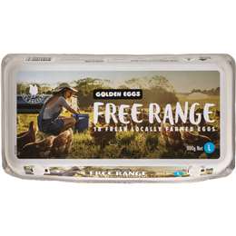 Golden Eggs 18 Large Free Range Eggs 
