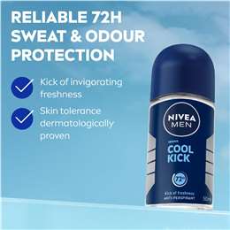 Nivea Men Cool Kick Antiperspirant Roll On Deodorant