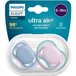 Philips Avent Ultra Air Soother 6-18M Assorted