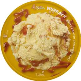 Bulla Murray St Ice Creamery Honey & Salted Caramel Peanut Icecream