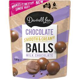 Darrell Lea Milk Chocolate Balls 120g