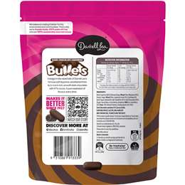 Darrell Lea Dark Chocolate Liquorice Bullets Share Bag