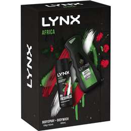 Lynx Africa Bodyspray & Bodywash Duo Gift Set