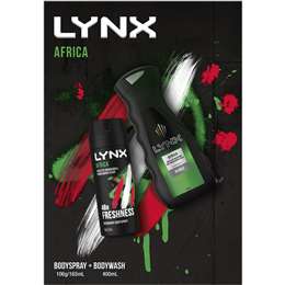 Lynx Africa Bodyspray & Bodywash Duo Gift Set