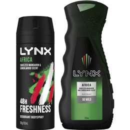 Lynx Africa Bodyspray & Bodywash Duo Gift Set