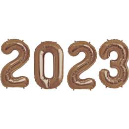 Whiz Pop Bang Banner Foil Balloon 2023 Classic Gold