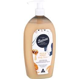 The Balnea Body Company Milk & Honey Body Wash 1L