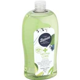 The Balnea Body Company Antibacterial Handwash Refill Lime Scented 1L