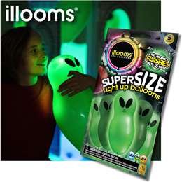 Illooms Led Balloons Supersize Light Up Balloons 5 Pack 