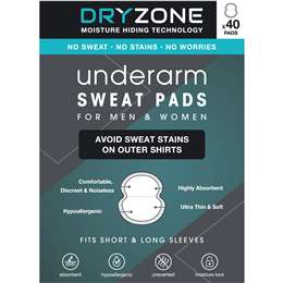 Dryzone Dryzone Underarm Sweat Pads For Mens & Womens