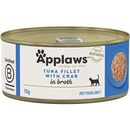 Applaws Tuna Fillet With Crab Wet Cat Food