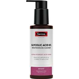 Swisse Skincare Glycolic Acid 8% Brightening Gel Cleanser