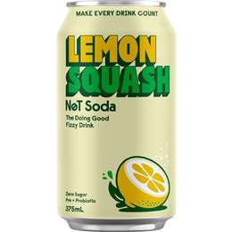 Lo Bros Not Soda Fizzy Drink Lemon Zero Sugar 375mL