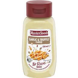 MasterFoods Garlic & Truffle Flavour No Rules Sauce 250mL