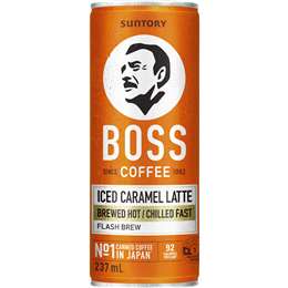 Suntory Boss Coffee Iced Caramel Latte 237ml