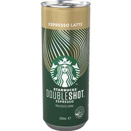 Starbucks Double Shot Espresso Latte Iced Coffee 220ml