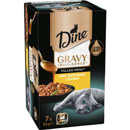 Dine Pulled Menu Adult Wet Cat Food Gravy Indulgence With Chicken