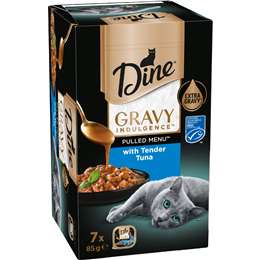 Dine Pulled Menu Adult Wet Cat Food Gravy Indulgence with Tuna