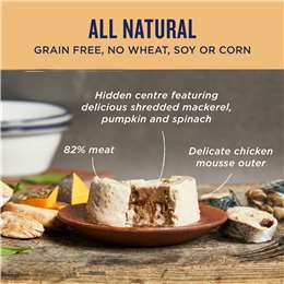 Farmers Market Grain Free Adult Wet Cat Food Chicken Mousse With Mackerel