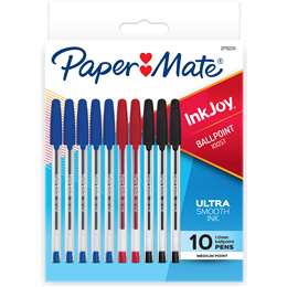 Paper Mate Inkjoy Ballpoint Pen 100st Ultra Smooth Ink 10 Pack