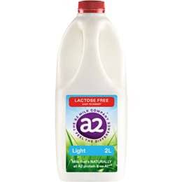 a2 Milk Lactose Free Light Milk 2L