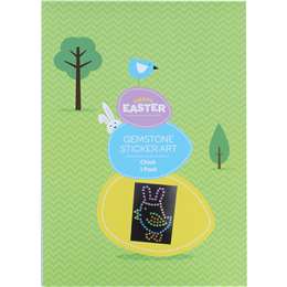 Easter Easter Gemstone Sticker Art Chick