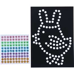 Easter Easter Gemstone Sticker Art Chick