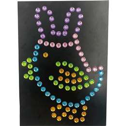 Easter Easter Gemstone Sticker Art Chick