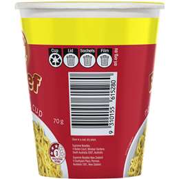 Supreme Noodles Cup Beef Flavour 70g | Woolworths