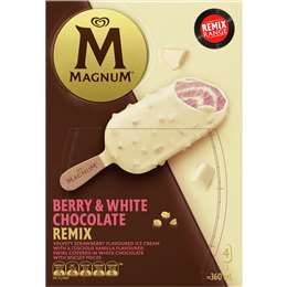 Magnum Berry & White Chocolate Remix 4 Pack