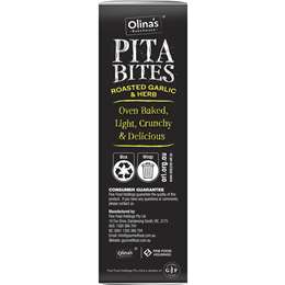 Olina's Pita Bites Roasted Garlic & Herb
