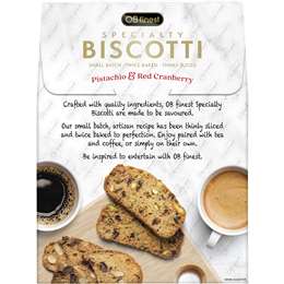 Ob Finest Biscotti Pistachio & Red Cranberry