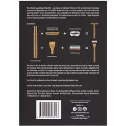 Jack The Barber Dual Edge Razor Kit Metal Handle With 2 Heads & Blades