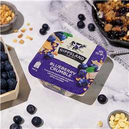 Gippsland Dairy Blueberry Crumble Yogurt 