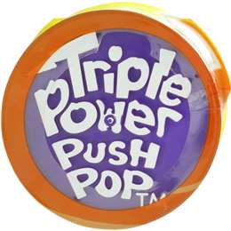 Topps Push Pop Lollipop Triple Power 34g | Woolworths