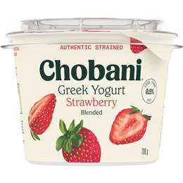 Chobani Strawberry Greek Yoghurt Tub 700g | Woolworths