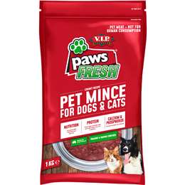 VIP Paws Adult Chilled Fresh Dog & Cat Food Mince