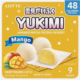 Lotte Yukimi Mochi Ice Confectionery Mango