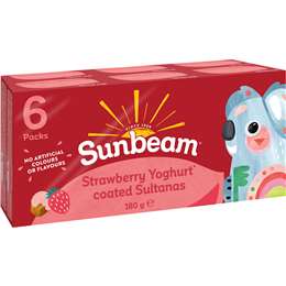 Sunbeam Strawberry Yoghurt Coated Sultanas