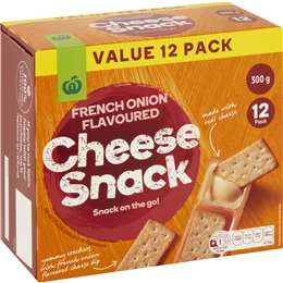 Woolworths Crispbread & Cheese French Onion Dip