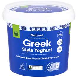 Woolworths Greek Style Yoghurt 2kg