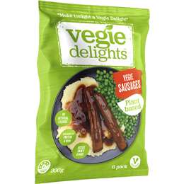Vegie Delights Plant Based Vegie Sausages