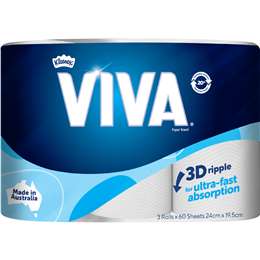 Viva Paper Towels 180 Sheets